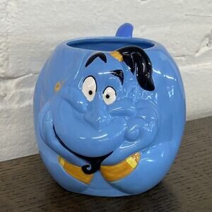 Vintage Disney Aladdin Jafar Genie‎ Figural Mug Cup by Applause-Rare-NEW-NWOB!